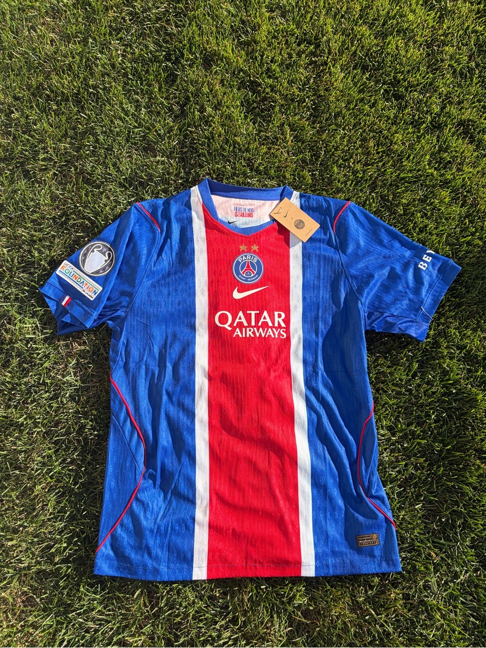 PSG 26/27 home jersey with champions league patch